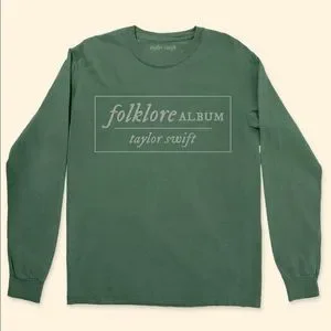 テイラースウィフト Folklore Pullover Longshirt folklore Album Chenille Patch Crewneck Sweater – Taylor Swift